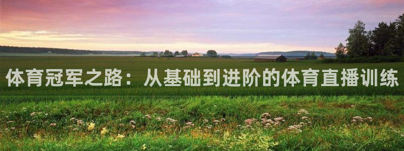 体育冠军之路：从基础到进阶的体育直播训练